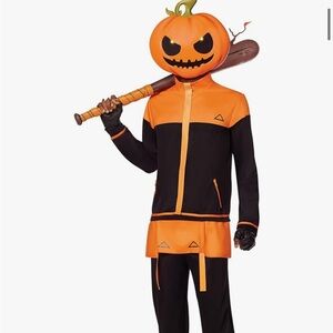 Spirit Fortnite Punk Youth Costume - Orange and Black